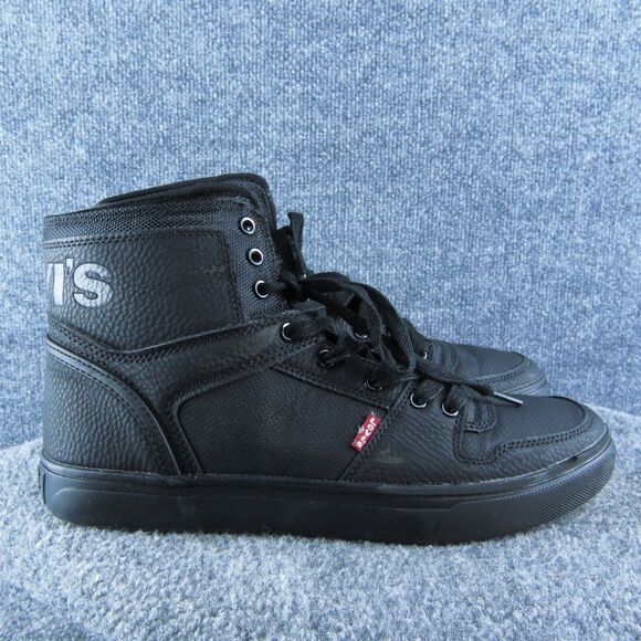 Levi's Men's Mason Hi Sneaker Black Synthetic Size 9M Gently Used 2025 - Picture 4 of 9